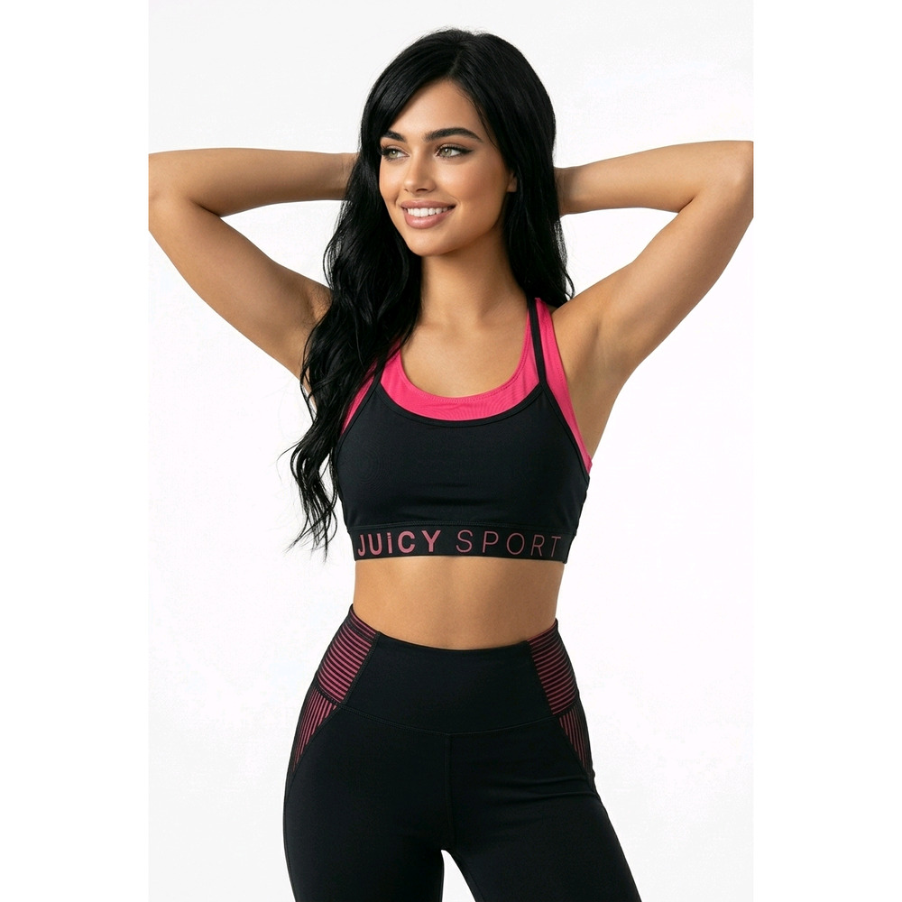 NWT Juicy Couture Sport Racerback Sports Bra Size XS